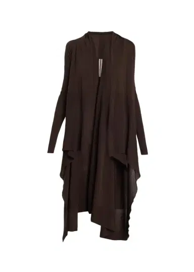 Rick Owens Wool Knit Long Wrap Cardigan | Thumbnail 1 Rick Owens Wool Knit Long Wrap Cardigan | Thumbnail 1