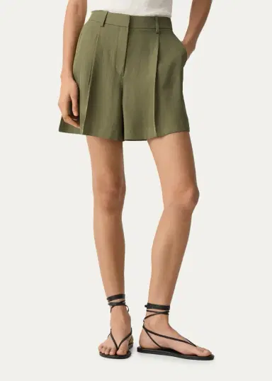 Theory Fluid Pleated Shorts | Thumbnail 4 Theory Fluid Pleated Shorts | Thumbnail 4