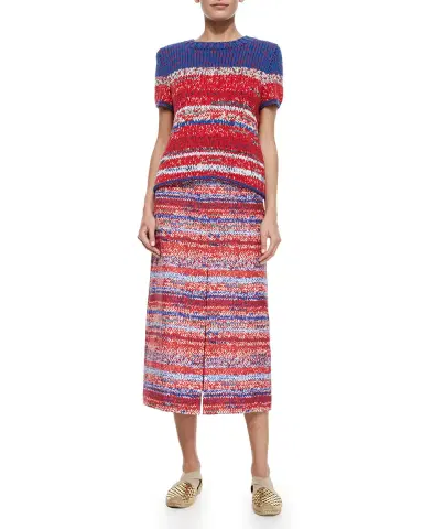 3.1 Phillip Lim Combo Merino Wool-Blend Peplum Top | Thumbnail 5 3.1 Phillip Lim Combo Merino Wool-Blend Peplum Top | Thumbnail 5
