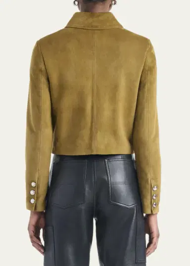 Altuzarra Astley Single-Breasted Suede Jacket | Thumbnail 3 Altuzarra Astley Single-Breasted Suede Jacket | Thumbnail 3