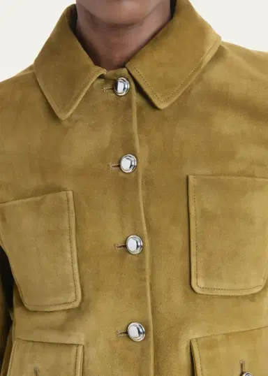Altuzarra Astley Single-Breasted Suede Jacket | Thumbnail 5 Altuzarra Astley Single-Breasted Suede Jacket | Thumbnail 5
