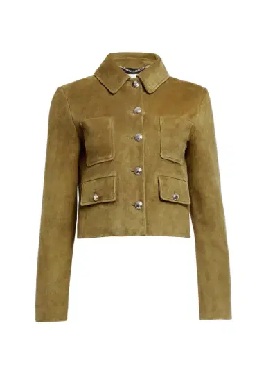 Altuzarra Astley Single-Breasted Suede Jacket | Thumbnail 1 Altuzarra Astley Single-Breasted Suede Jacket | Thumbnail 1