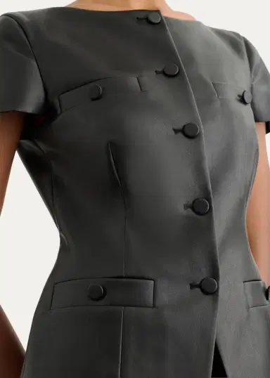 Toccin Ilya Bateau-Neck Vegan Leather Vest | Thumbnail 5 Toccin Ilya Bateau-Neck Vegan Leather Vest | Thumbnail 5