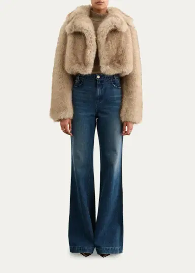 Toccin Bellamy Cropped Faux Fur Coat | Thumbnail 2 Toccin Bellamy Cropped Faux Fur Coat | Thumbnail 2