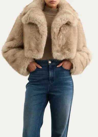 Toccin Bellamy Cropped Faux Fur Coat | Thumbnail 4 Toccin Bellamy Cropped Faux Fur Coat | Thumbnail 4