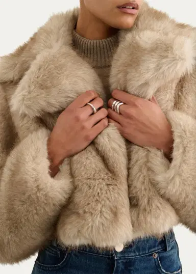 Toccin Bellamy Cropped Faux Fur Coat | Thumbnail 5 Toccin Bellamy Cropped Faux Fur Coat | Thumbnail 5