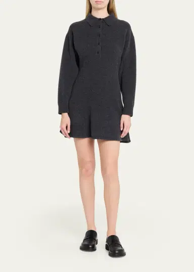 3.1 Phillip Lim Wool-Blend Polo Mini Dress | Thumbnail 2 3.1 Phillip Lim Wool-Blend Polo Mini Dress | Thumbnail 2