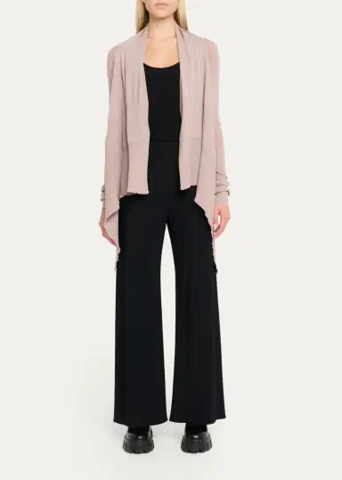 Rick Owens Wool Knit Long Medium Wrap Cardigan | Thumbnail 2 Rick Owens Wool Knit Long Medium Wrap Cardigan | Thumbnail 2