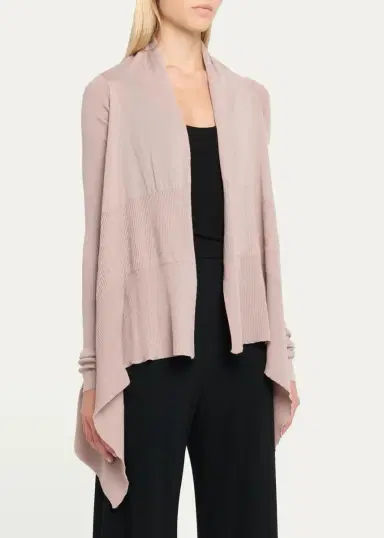 Rick Owens Wool Knit Long Medium Wrap Cardigan | Thumbnail 4 Rick Owens Wool Knit Long Medium Wrap Cardigan | Thumbnail 4