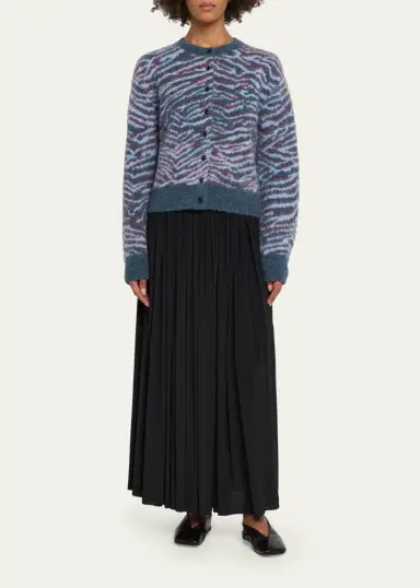 3.1 Phillip Lim Tiger-Print Alpaca-Blend Cardigan | Thumbnail 2 3.1 Phillip Lim Tiger-Print Alpaca-Blend Cardigan | Thumbnail 2