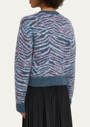 3.1 Phillip Lim Tiger-Print Alpaca-Blend Cardigan | Thumbnail 3 3.1 Phillip Lim Tiger-Print Alpaca-Blend Cardigan | Thumbnail 3