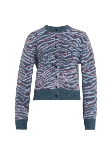 3.1 Phillip Lim Tiger-Print Alpaca-Blend Cardigan | Thumbnail 1 3.1 Phillip Lim Tiger-Print Alpaca-Blend Cardigan | Thumbnail 1