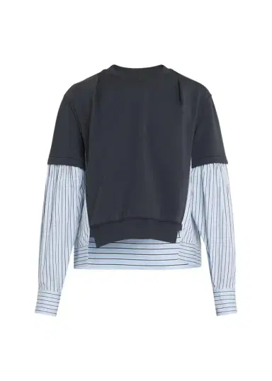 3.1 Phillip Lim Mixed-Media Layered Sweatshirt | Thumbnail 1 3.1 Phillip Lim Mixed-Media Layered Sweatshirt | Thumbnail 1