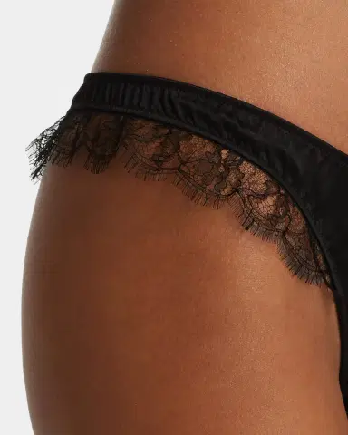 Kiki de Montparnasse Low-Rise Lace-Inset Stretch Silk Thong | Thumbnail 8 Kiki de Montparnasse Low-Rise Lace-Inset Stretch Silk Thong | Thumbnail 8