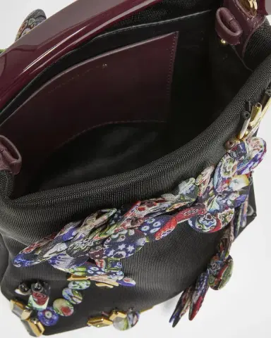 Dries Van Noten Beaded Floral Applique Top-Handle Bag | Thumbnail 4 Dries Van Noten Beaded Floral Applique Top-Handle Bag | Thumbnail 4