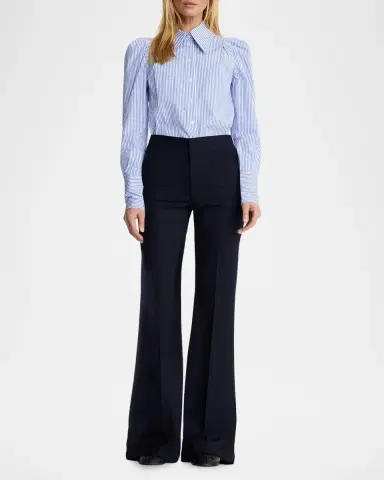 SMYTHE Lisbon Flared Stretch Pants | Thumbnail 2 SMYTHE Lisbon Flared Stretch Pants | Thumbnail 2