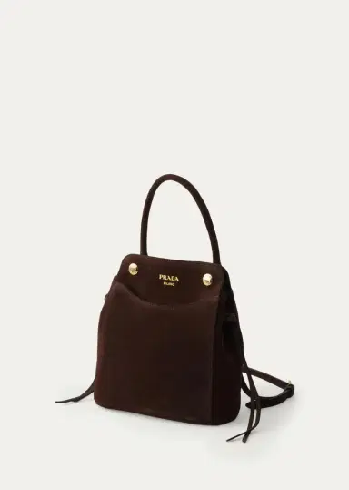 Prada Carry Mini Suede Top-Handle Bag | Thumbnail 3 Prada Carry Mini Suede Top-Handle Bag | Thumbnail 3