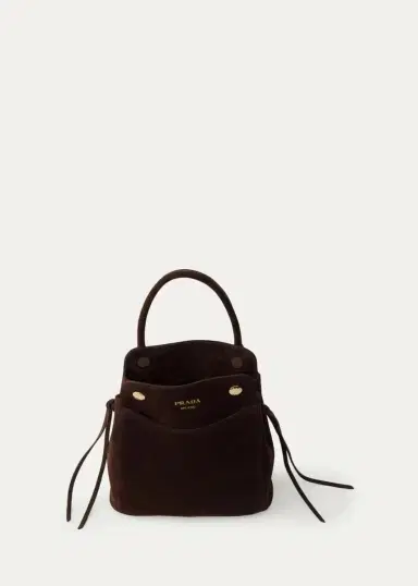 Prada Carry Mini Suede Top-Handle Bag | Thumbnail 4 Prada Carry Mini Suede Top-Handle Bag | Thumbnail 4