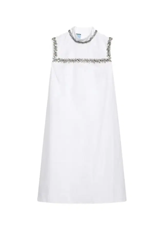 Embellished Cotton Mini Dress Embellished Cotton Mini Dress