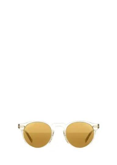 Oliver Peoples Gregory Peck Round Plastic Sunglasses, Clear/Tortoise | Thumbnail 1 Oliver Peoples Gregory Peck Round Plastic Sunglasses, Clear/Tortoise | Thumbnail 1