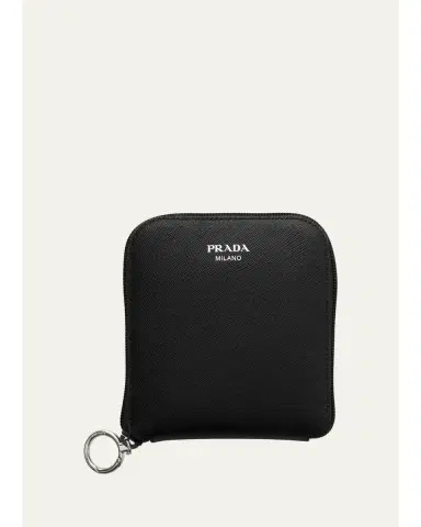 Prada Saffiano Leather Pendant and Re-Nylon Tote Bag | Thumbnail 1 Prada Saffiano Leather Pendant and Re-Nylon Tote Bag | Thumbnail 1