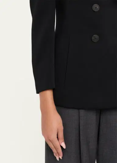 Giorgio Armani Double-Breasted Slim Wool Blazer | Thumbnail 5 Giorgio Armani Double-Breasted Slim Wool Blazer | Thumbnail 5