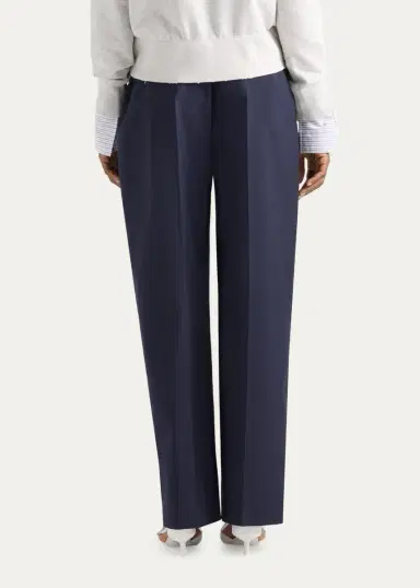 Prada Pleated Mohair-Wool Pants | Thumbnail 3 Prada Pleated Mohair-Wool Pants | Thumbnail 3