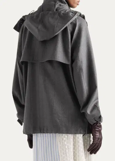 Prada Straight Fit Wool Jacket | Thumbnail 3 Prada Straight Fit Wool Jacket | Thumbnail 3