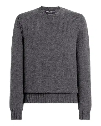 Dolce & Gabbana Men's Wool Crewneck Sweater | Thumbnail 1 Dolce & Gabbana Men's Wool Crewneck Sweater | Thumbnail 1