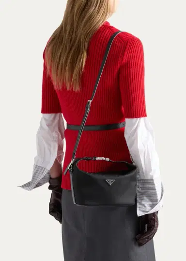 Prada Cherie Mini Re-Nylon Top-Handle Bag | Thumbnail 5 Prada Cherie Mini Re-Nylon Top-Handle Bag | Thumbnail 5