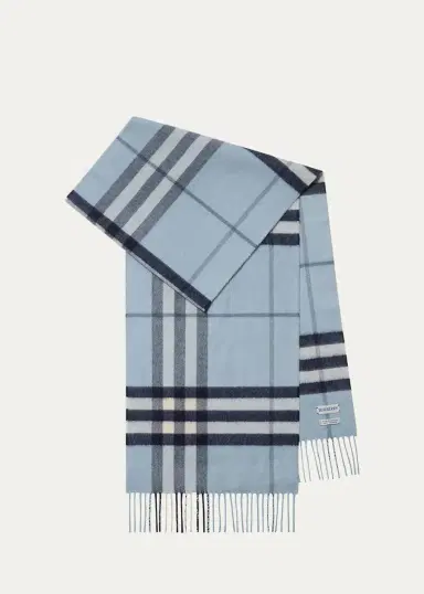 Burberry Giant Check Cashmere Scarf | Thumbnail 4 Burberry Giant Check Cashmere Scarf | Thumbnail 4