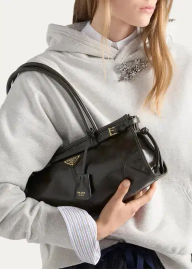 Prada Bonnie Medium Leather Shoulder Bag | Thumbnail 2 Prada Bonnie Medium Leather Shoulder Bag | Thumbnail 2