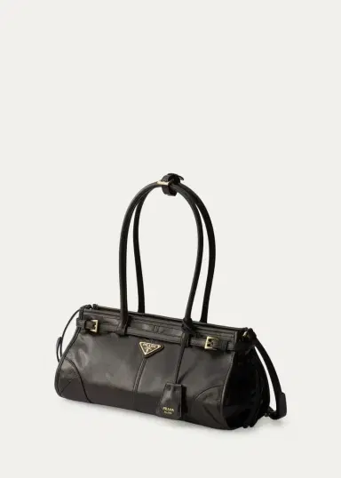 Prada Bonnie Medium Leather Shoulder Bag | Thumbnail 3 Prada Bonnie Medium Leather Shoulder Bag | Thumbnail 3