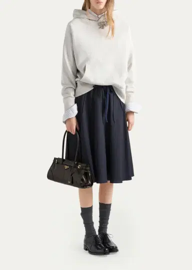 Prada Bonnie Medium Leather Shoulder Bag | Thumbnail 4 Prada Bonnie Medium Leather Shoulder Bag | Thumbnail 4