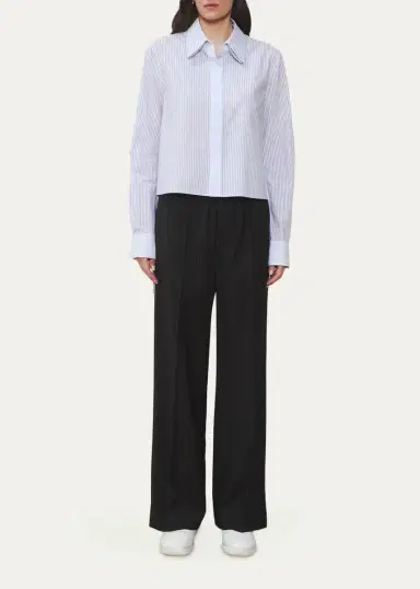 WE-AR4 The Campbell Boxy Striped Cotton Shirt | Thumbnail 2 WE-AR4 The Campbell Boxy Striped Cotton Shirt | Thumbnail 2