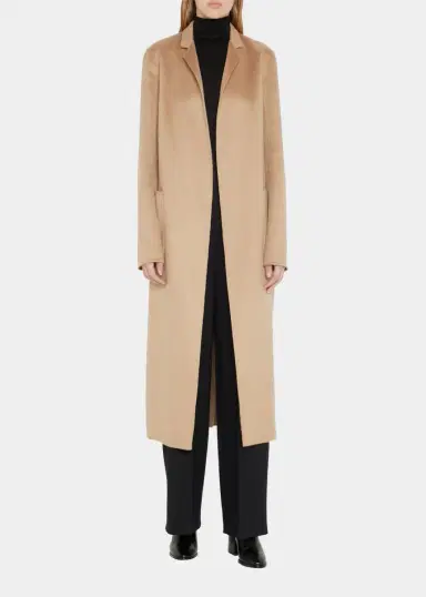 Adam Lippes Zibelline Open-Front Cashmere Midi Coat | Thumbnail 3 Adam Lippes Zibelline Open-Front Cashmere Midi Coat | Thumbnail 3