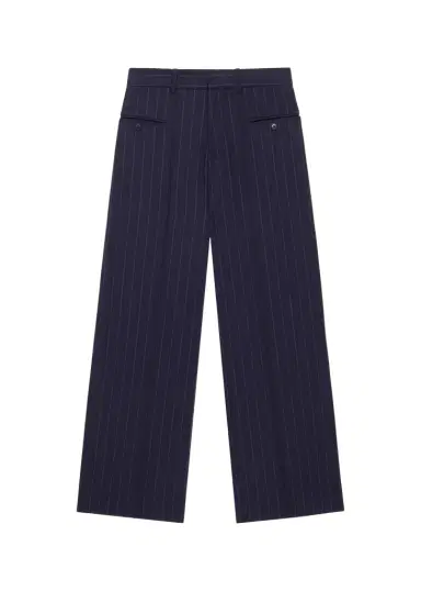WE-AR4 The Avenue Pinstriped Wide-Leg Pants | Thumbnail 1 WE-AR4 The Avenue Pinstriped Wide-Leg Pants | Thumbnail 1