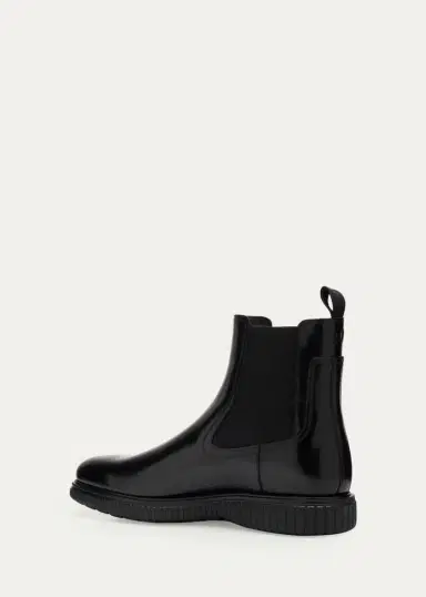 Ferragamo Men's Santo Leather Rubber-Sole Chelsea Boots | Thumbnail 2 Ferragamo Men's Santo Leather Rubber-Sole Chelsea Boots | Thumbnail 2