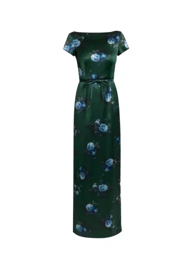Erdem Duchess Printed Boatneck Maxi Dress | Thumbnail 1 Erdem Duchess Printed Boatneck Maxi Dress | Thumbnail 1