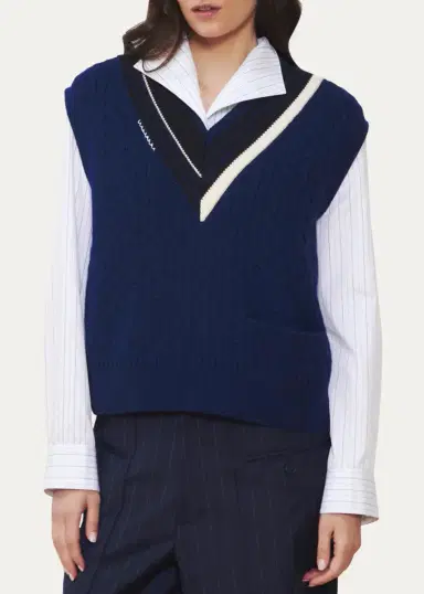 WE-AR4 The Retro Cable-Knit Wool Vest | Thumbnail 4 WE-AR4 The Retro Cable-Knit Wool Vest | Thumbnail 4
