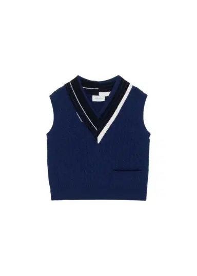 WE-AR4 The Retro Cable-Knit Wool Vest | Thumbnail 1 WE-AR4 The Retro Cable-Knit Wool Vest | Thumbnail 1