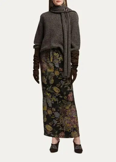 Ralph Lauren Collection Fontaine Floral Jacquard Maxi Skirt | Thumbnail 2 Ralph Lauren Collection Fontaine Floral Jacquard Maxi Skirt | Thumbnail 2