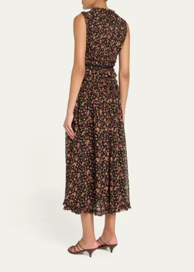 Ulla Johnson Etta Sleeveless Silk Maxi Dress | Thumbnail 3 Ulla Johnson Etta Sleeveless Silk Maxi Dress | Thumbnail 3