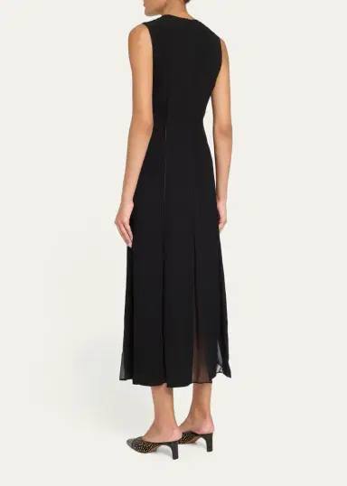 Ulla Johnson Laure Chiffon Sleeveless Midi Dress | Thumbnail 3 Ulla Johnson Laure Chiffon Sleeveless Midi Dress | Thumbnail 3