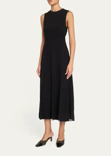 Ulla Johnson Laure Chiffon Sleeveless Midi Dress | Thumbnail 4 Ulla Johnson Laure Chiffon Sleeveless Midi Dress | Thumbnail 4