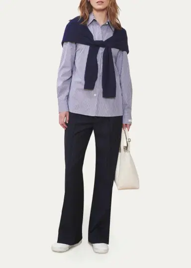 WE-AR4 The Sloane Striped Poplin & Pique Shirt | Thumbnail 2 WE-AR4 The Sloane Striped Poplin & Pique Shirt | Thumbnail 2