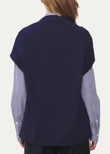 WE-AR4 The Sloane Striped Poplin & Pique Shirt | Thumbnail 3 WE-AR4 The Sloane Striped Poplin & Pique Shirt | Thumbnail 3