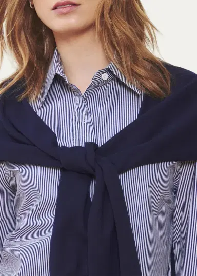 WE-AR4 The Sloane Striped Poplin & Pique Shirt | Thumbnail 5 WE-AR4 The Sloane Striped Poplin & Pique Shirt | Thumbnail 5