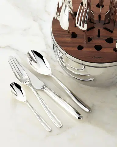 Christofle 24-Piece Mood Silver-Plated Flatware Service | Thumbnail 3 Christofle 24-Piece Mood Silver-Plated Flatware Service | Thumbnail 3
