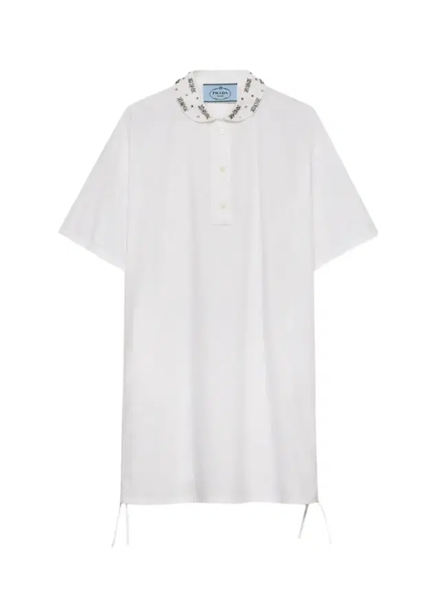 Embellished Cotton-Blend Mini Polo Dress Embellished Cotton-Blend Mini Polo Dress